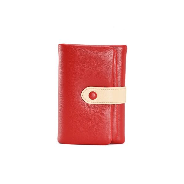 short wallet red