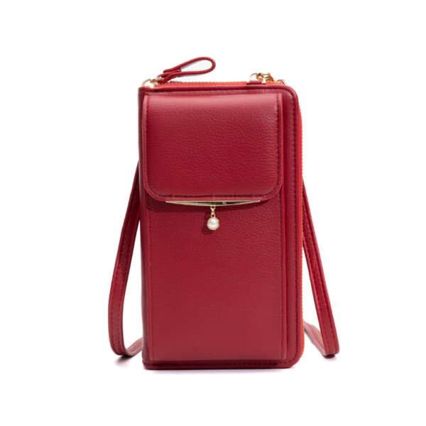 cell phone wallet bag red