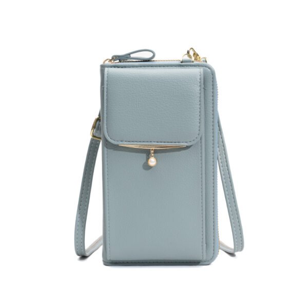 cell phone wallet bag blue