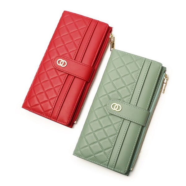 Long wallet red and Green